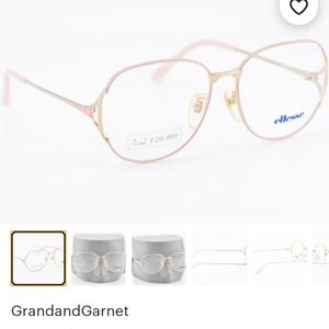 Vintage 90s Ellesse Pink Gold Square Frames